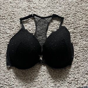 Victoria's Secret Black Textured Bra